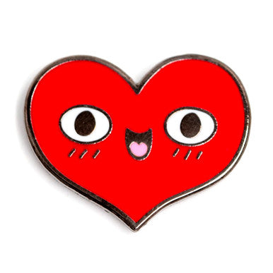 Happy Heart Enamel Pin