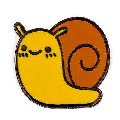 Happy Snail Enamel Pin