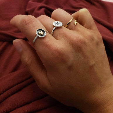 Shadowbox Heart Ring