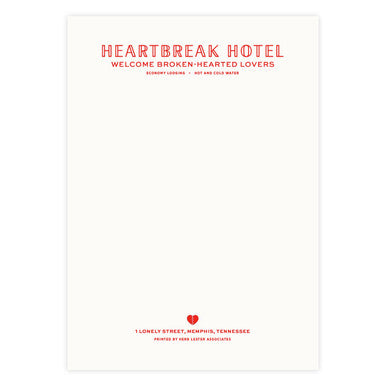 Heartbreak Hotel Notepad