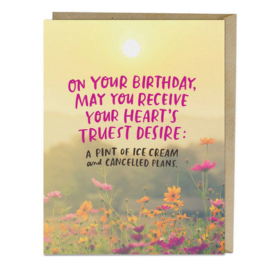 Heart's Desire Birthday Card