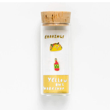 Taco + Hot Sauce Earrings