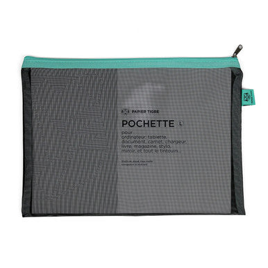Large Mesh Pocket, Black