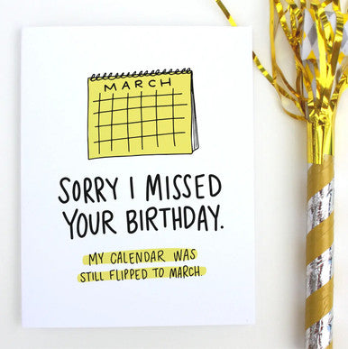 March Belated Birthday Card