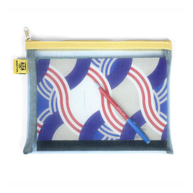 Medium Mesh Pocket, Light Blue