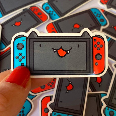 Video Game Cat Mini Sticker