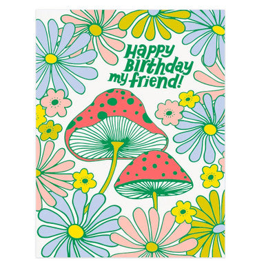 Mushroom Friend Birthday Card