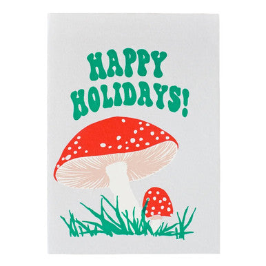 Holiday Mushrooms Card