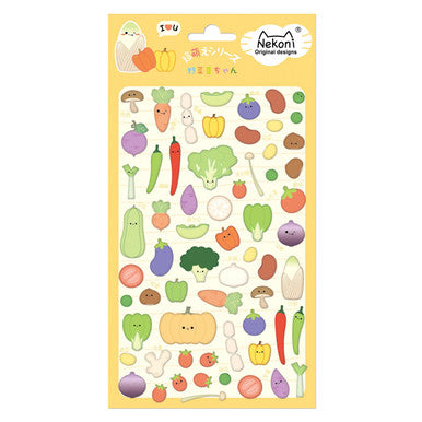 Vegetable Puffy Stickers