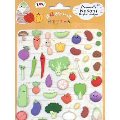 Vegetable Puffy Stickers