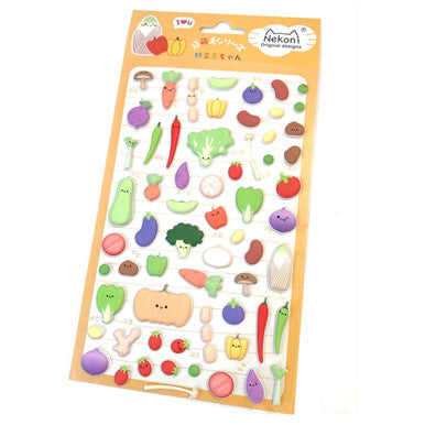 Vegetable Puffy Stickers