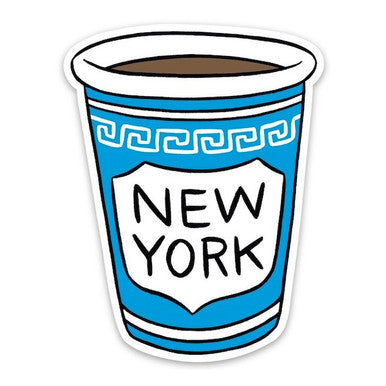 NYC Coffee Cup Sticker