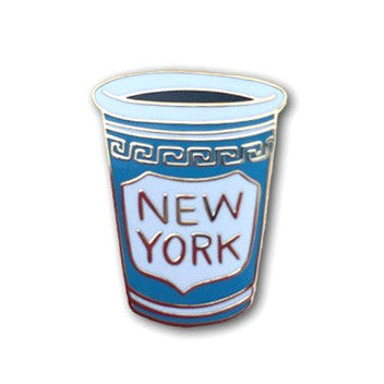 New York Coffee Cup Enamel Pin