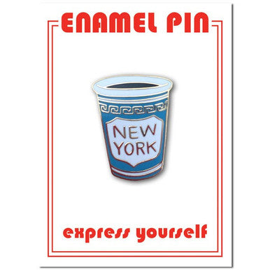 New York Coffee Cup Enamel Pin