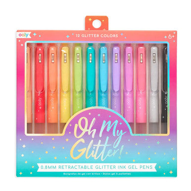 Oh My Glitter! Retractable Glitter Gel Pen Set