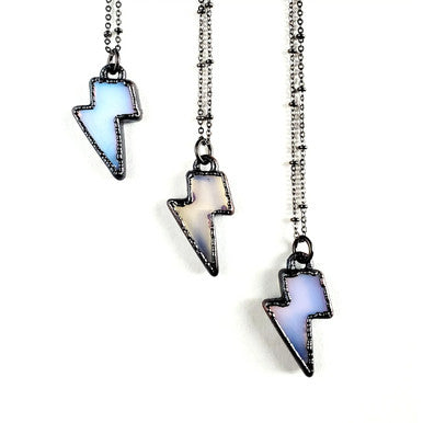 Opalite Lightning Bolt Necklace