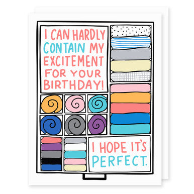 Organized Birthday Card