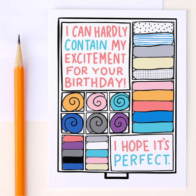 Organized Birthday Card
