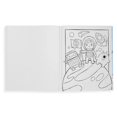 Outer Space Explorers Color-in' Book