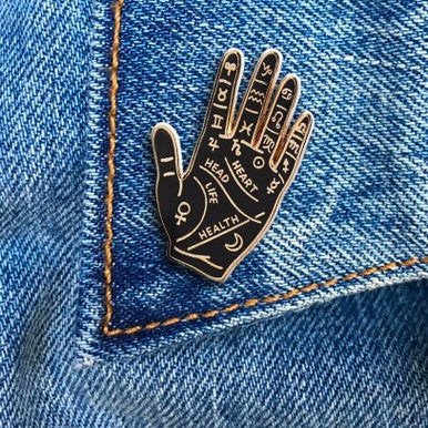 Palm Reading Enamel Pin