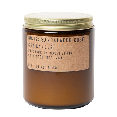 P.F. Candle Co. Sandalwood Rose Standard Soy Candle - Thumbnail 4