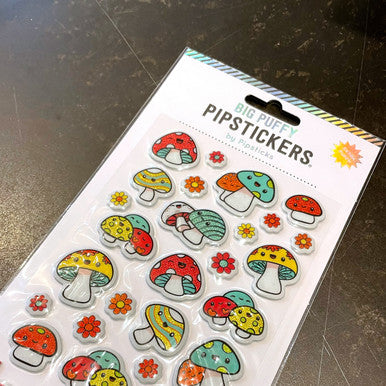 Puffy Mushroom Stickers