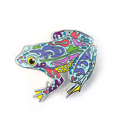Psychedelic Frog Enamel Pin