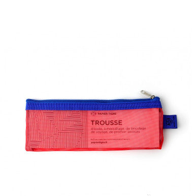 Mesh Pencil Case, Red