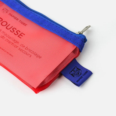 Mesh Pencil Case, Red