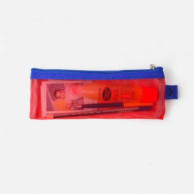 Mesh Pencil Case, Red