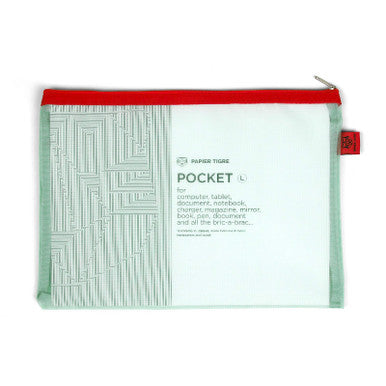 Large Mesh Pocket, Green