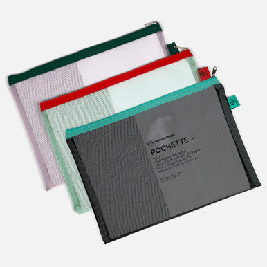 Large Mesh Pocket, Green