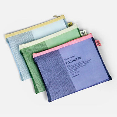 Medium Mesh Pocket, Indigo