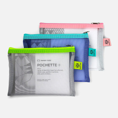 Small Mesh Pocket, Bubblegum