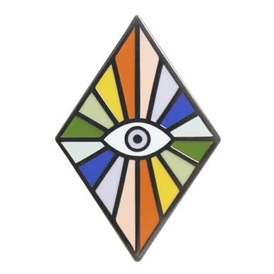 Rainbow Eye Enamel Pin