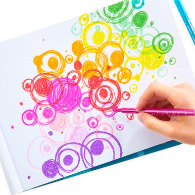 Rainbow Sparkle Glitter Marker Set