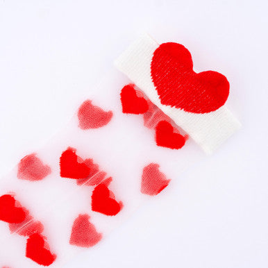 Heart Sheer Socks