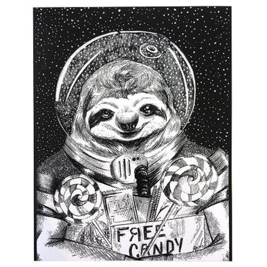 Space Sloth Sticker