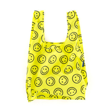 Standard Reusable Tote: Yellow Happy