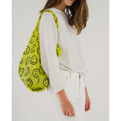 Standard Reusable Tote: Yellow Happy