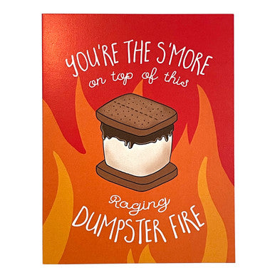 Dumpster Fire Love Card