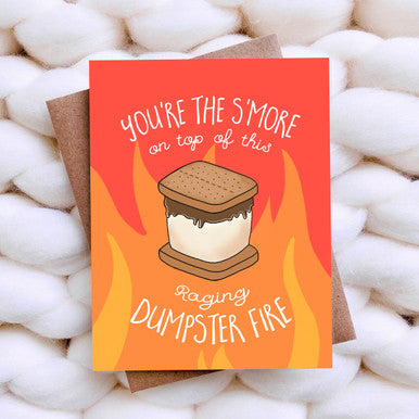 Dumpster Fire Love Card