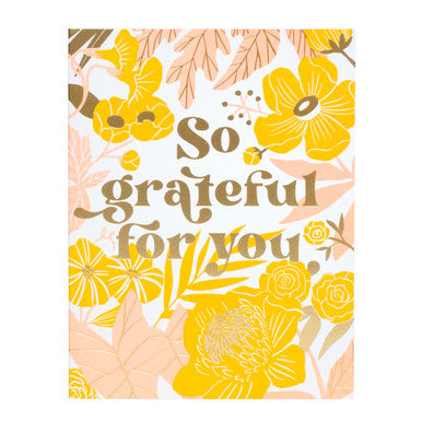 So Grateful Floral Card