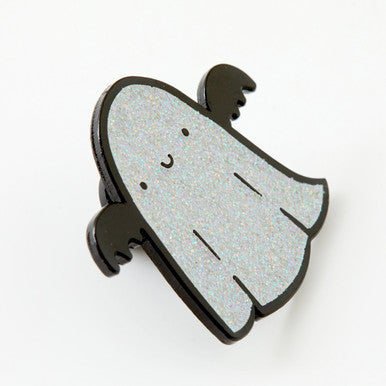 Sparkle Ghost Enamel Pin