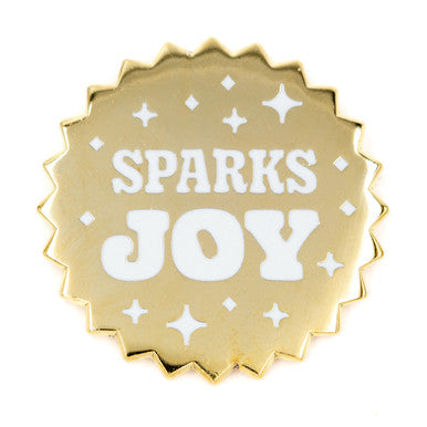 Sparks Joy Enamel Pin