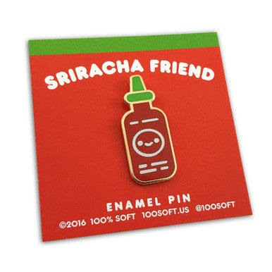 Sriracha Friend Enamel Pin