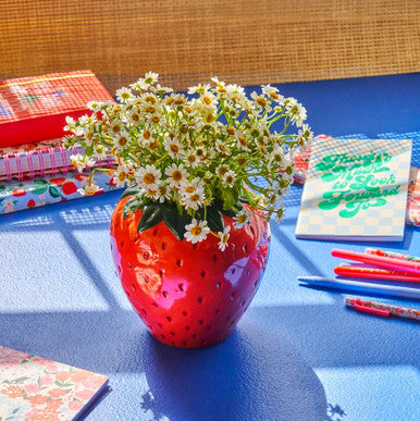 Strawberry Field Ceramic Vase