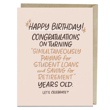 Paying For Student Loans Years Old Card