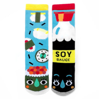 Sushi + Soy Sauce Socks