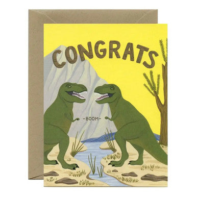 T-Rex Fist Bump Card